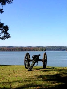 Historic Cannon Overlooking The Battle Of Johnsonville